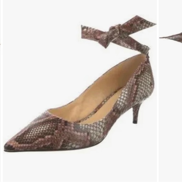 Alexandre Birman snake, skin, animal, print with tie around ankle - Picture 10 of 10